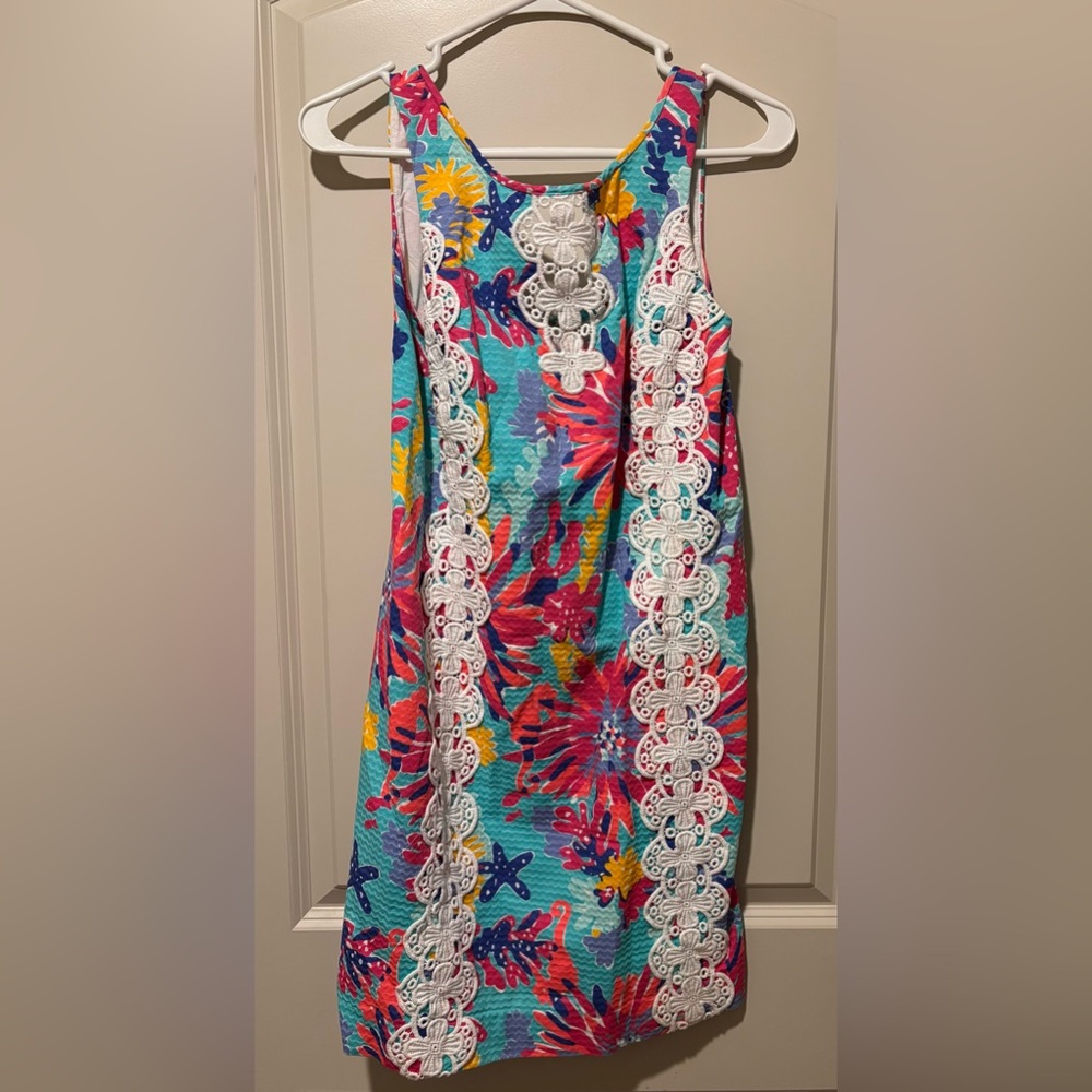 Lilly Pulitzer Multicolor Dress with Blue and Pink Accents